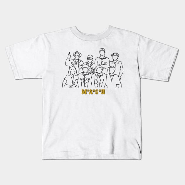 m*a*s*h Kids T-Shirt by aluap1006